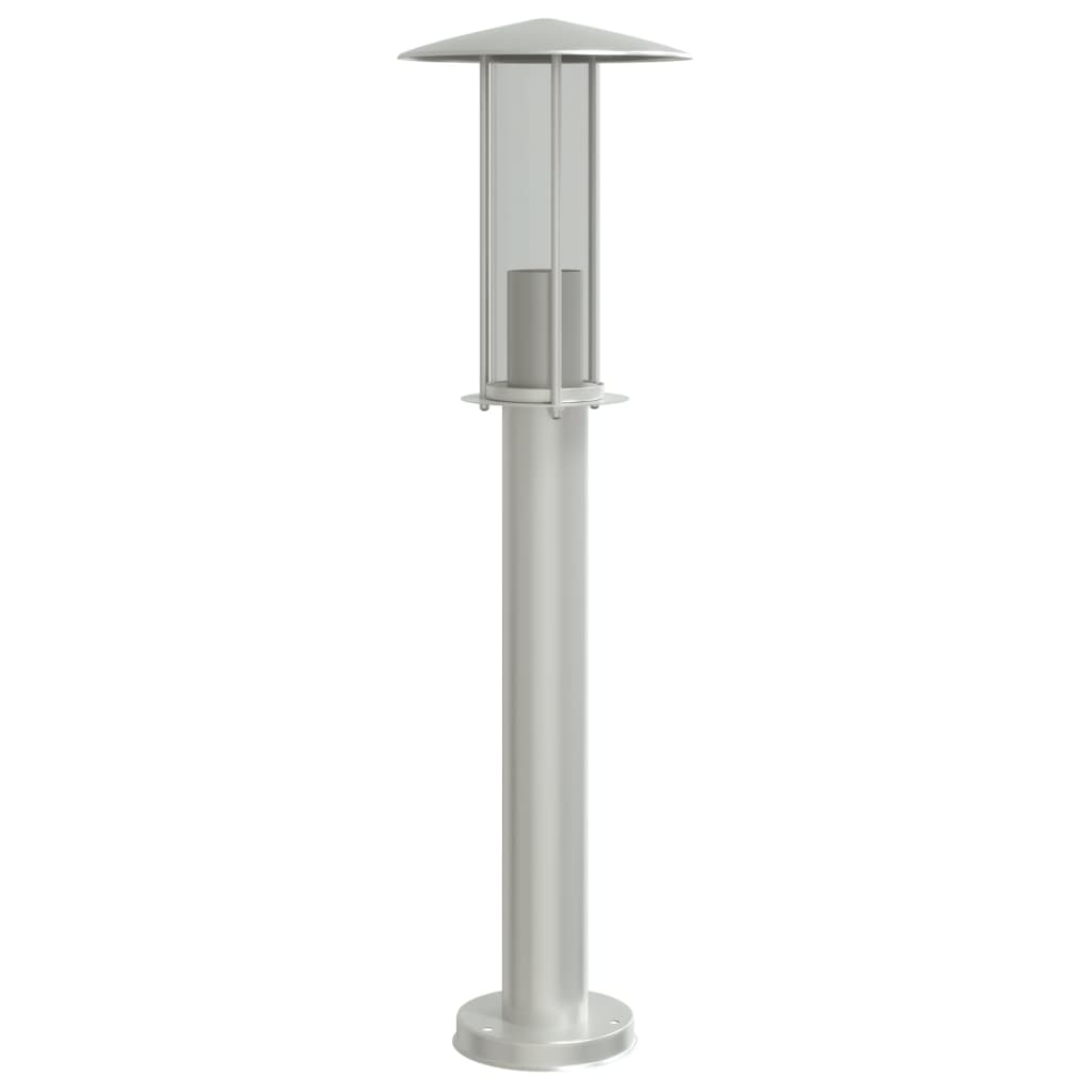 vidaXL Outdoor Floor Lamp Silver 60 cm Stainless Steel