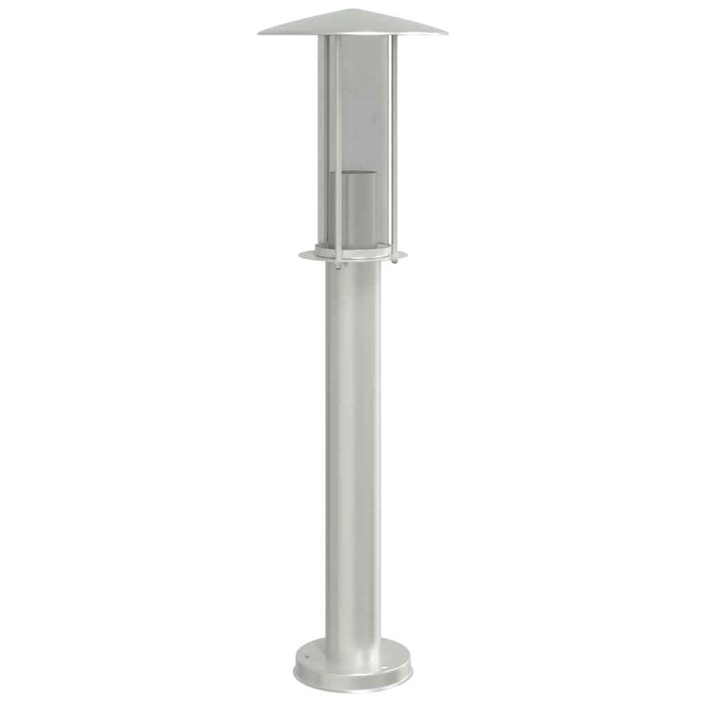 vidaXL Outdoor Floor Lamp Silver 60 cm Stainless Steel