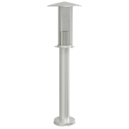 vidaXL Outdoor Floor Lamp Silver 60 cm Stainless Steel