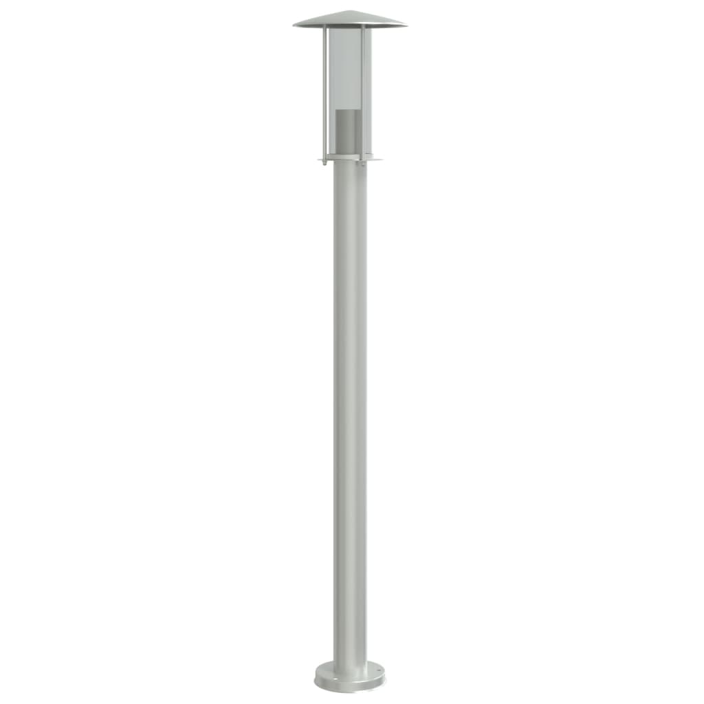 vidaXL Outdoor Floor Lamps 3pcs Silver 100 cm Stainless Steel