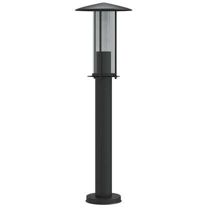 vidaXL Outdoor Floor Lamp Black 60 cm Stainless Steel - 53100