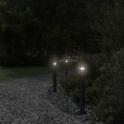 vidaXL Outdoor Floor Lamp Black 60 cm Stainless Steel - 53100