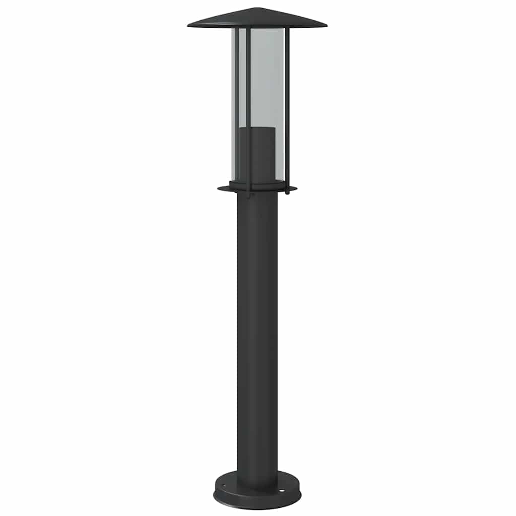 vidaXL Outdoor Floor Lamp Black 60 cm Stainless Steel - 53100