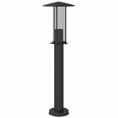 vidaXL Outdoor Floor Lamp Black 60 cm Stainless Steel - 53100