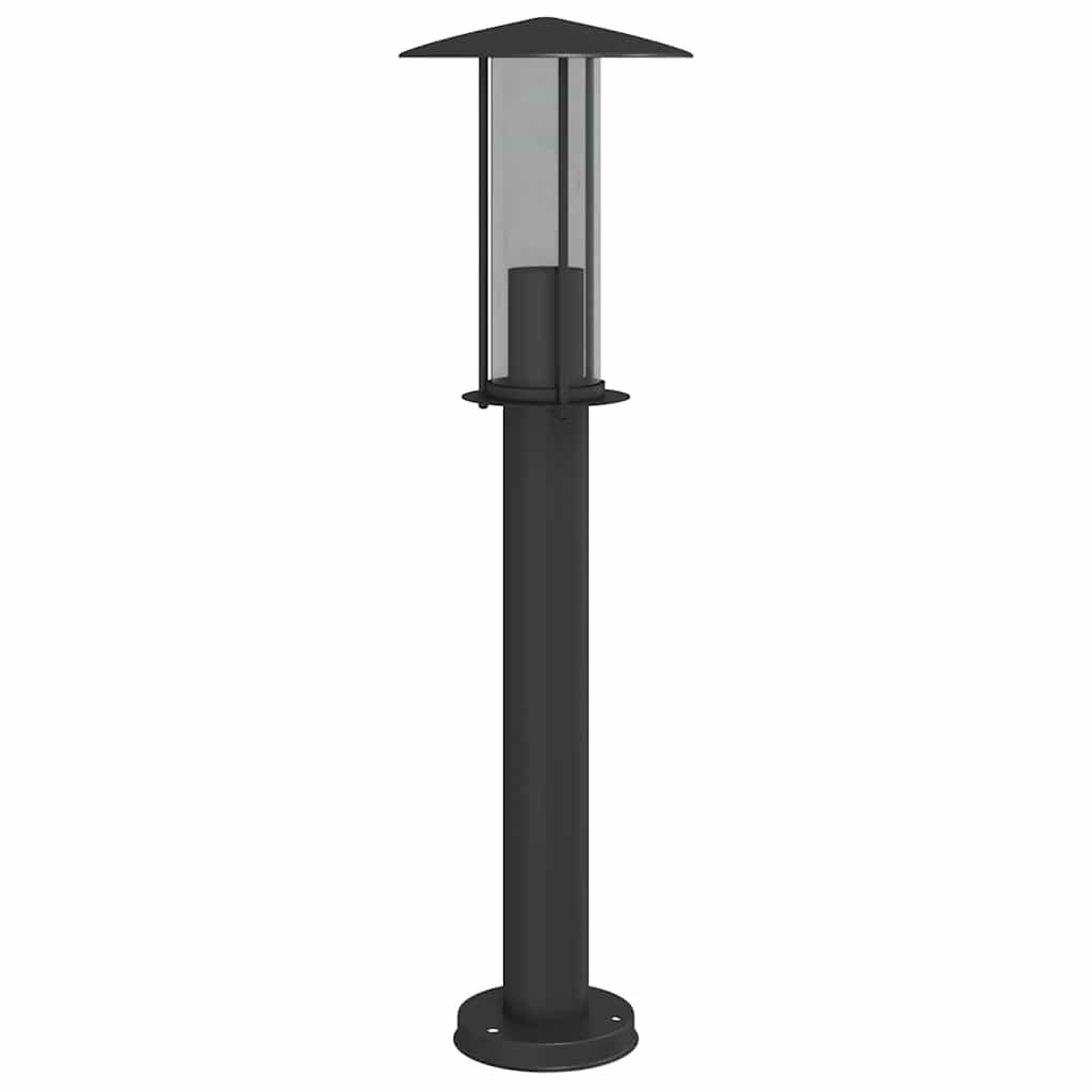 vidaXL Outdoor Floor Lamp Black 60 cm Stainless Steel - 53100