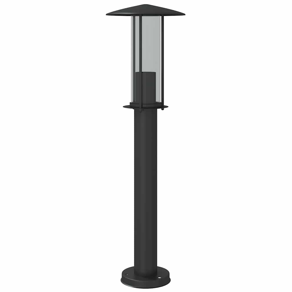 vidaXL Outdoor Floor Lamp Black 60 cm Stainless Steel - 53100