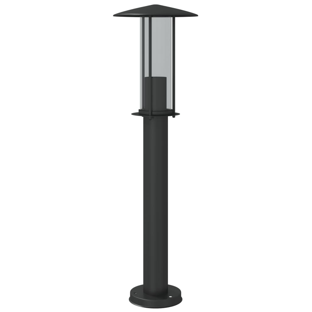 vidaXL Outdoor Floor Lamps 3pcs Black 60 cm Stainless Steel - 53102