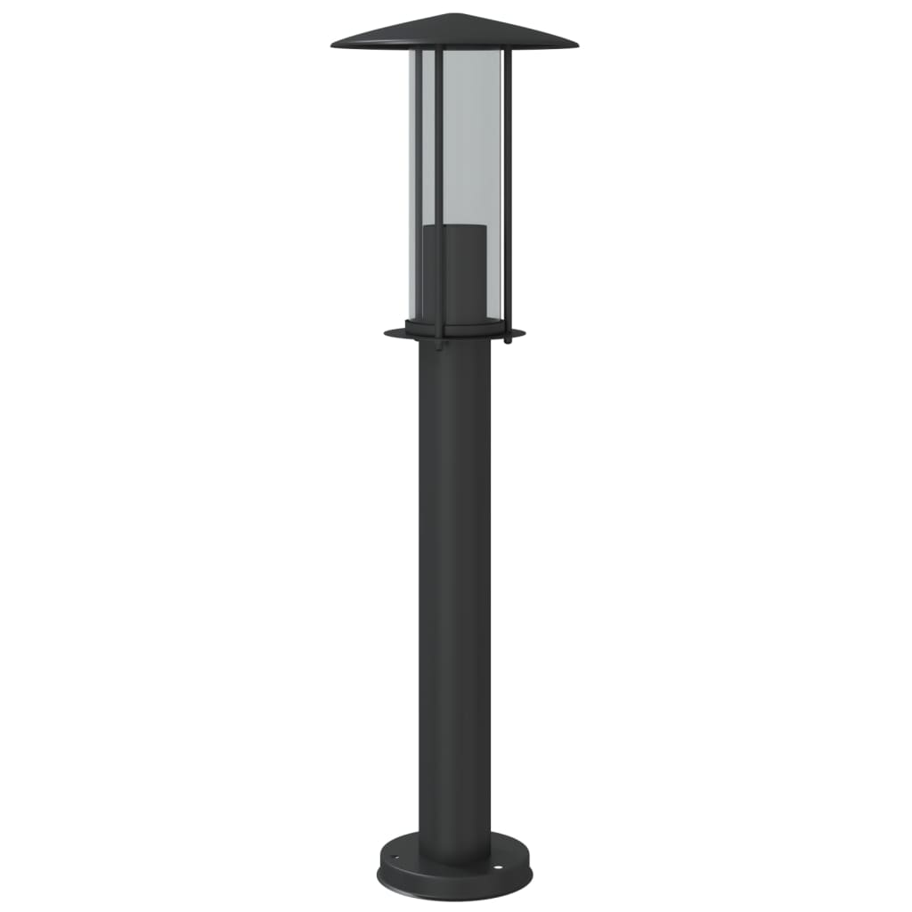 vidaXL Outdoor Floor Lamps 3pcs Black 60 cm Stainless Steel - 53102