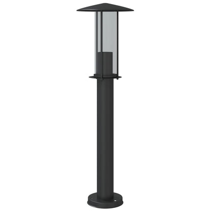 vidaXL Outdoor Floor Lamps 3pcs Black 60 cm Stainless Steel - 53102