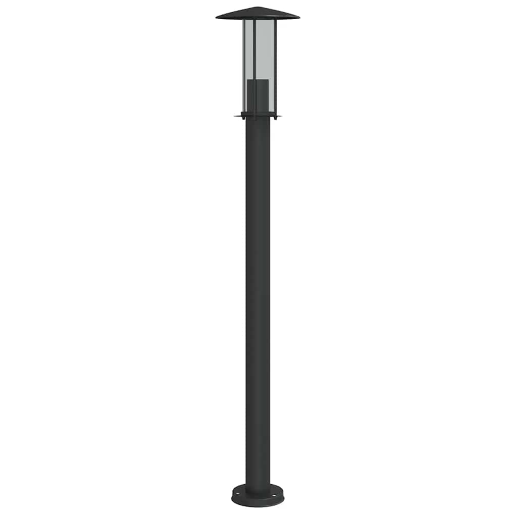 vidaXL Outdoor Floor Lamp Black 100 cm Stainless Steel - 53103