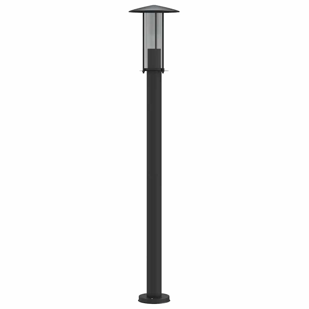 vidaXL Outdoor Floor Lamp Black 100 cm Stainless Steel - 53103