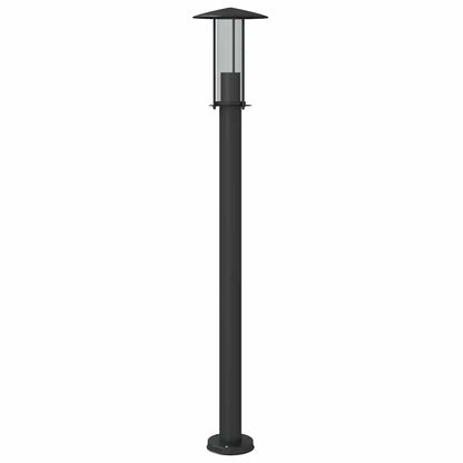 vidaXL Outdoor Floor Lamp Black 100 cm Stainless Steel - 53103