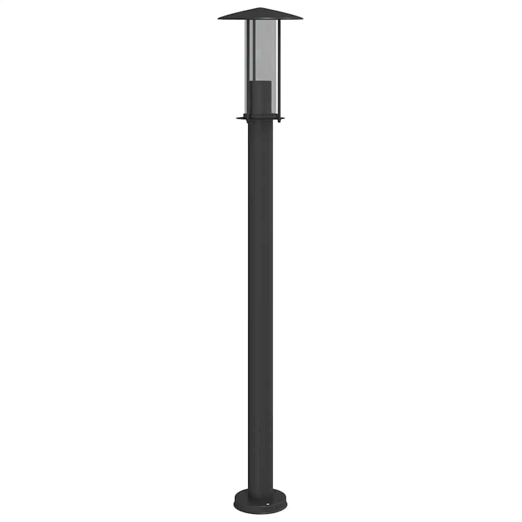 vidaXL Outdoor Floor Lamp Black 100 cm Stainless Steel - 53103