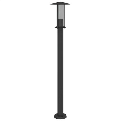 vidaXL Outdoor Floor Lamp Black 100 cm Stainless Steel - 53103