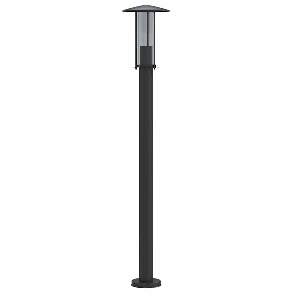 vidaXL Outdoor Floor Lamps 3pcs Black 100 cm Stainless Steel - 53104