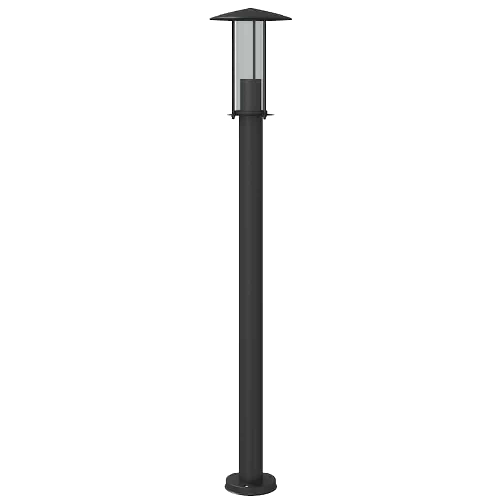 vidaXL Outdoor Floor Lamps 3pcs Black 100 cm Stainless Steel - 53104
