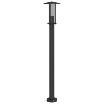 vidaXL Outdoor Floor Lamps 3pcs Black 100 cm Stainless Steel - 53104