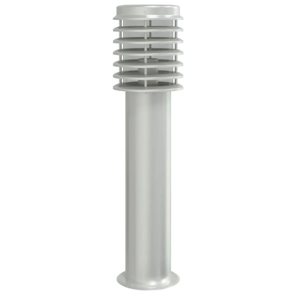 vidaXL Outdoor Floor Lamps 3pcs Silver 60 cm Stainless Steel - 53105