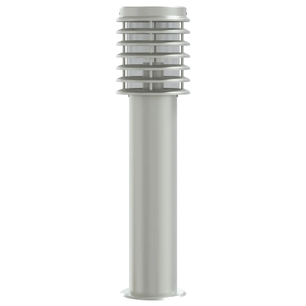 vidaXL Outdoor Floor Lamps 3pcs Silver 60 cm Stainless Steel - 53105