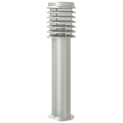 vidaXL Outdoor Floor Lamps 3pcs Silver 60 cm Stainless Steel - 53105