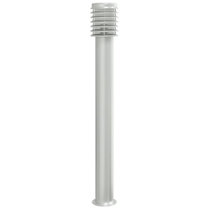 vidaXL Outdoor Floor Lamp Silver 110cm Stainless Steel