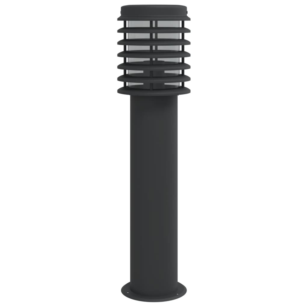 vidaXL Outdoor Floor Lamp Black 60 cm Stainless Steel - 53110