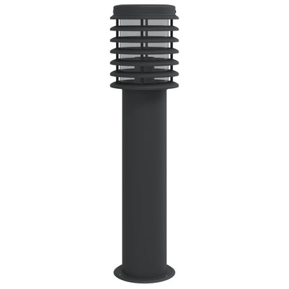vidaXL Outdoor Floor Lamp Black 60 cm Stainless Steel - 53110