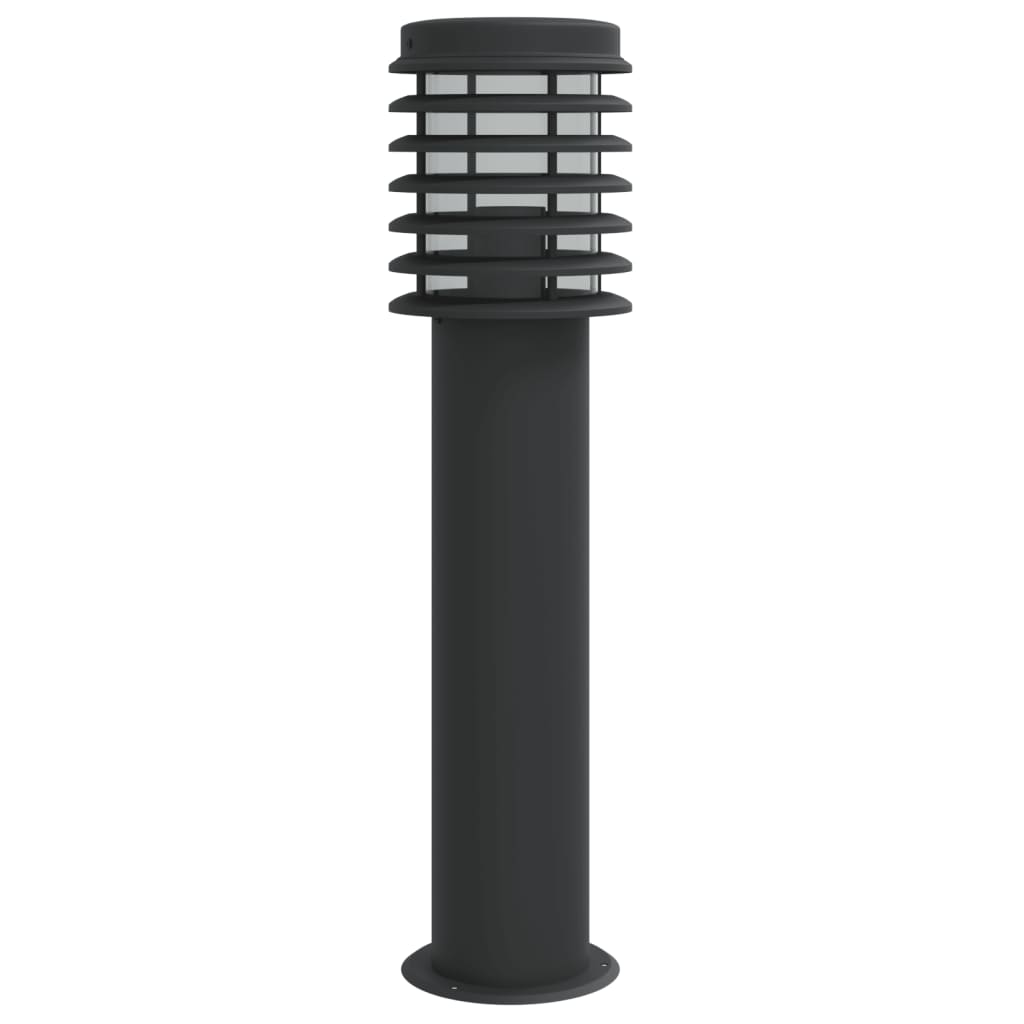 vidaXL Outdoor Floor Lamp Black 60 cm Stainless Steel - 53110