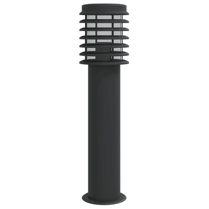 vidaXL Outdoor Floor Lamp Black 60 cm Stainless Steel - 53110