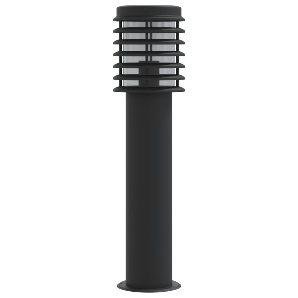 vidaXL Outdoor Floor Lamp Black 60 cm Stainless Steel - 53110