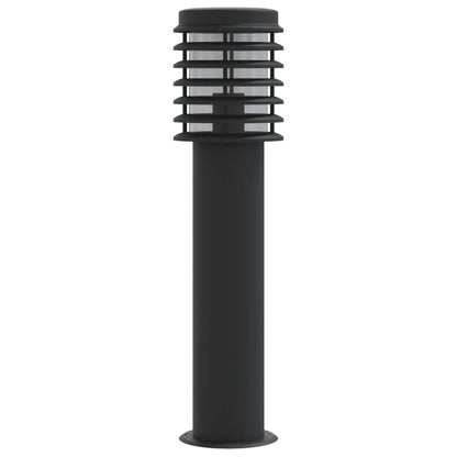vidaXL Outdoor Floor Lamp Black 60 cm Stainless Steel - 53110