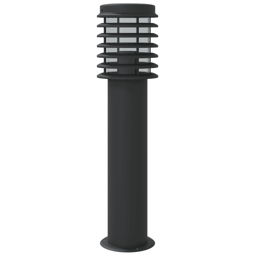vidaXL Outdoor Floor Lamp Black 60 cm Stainless Steel - 53110