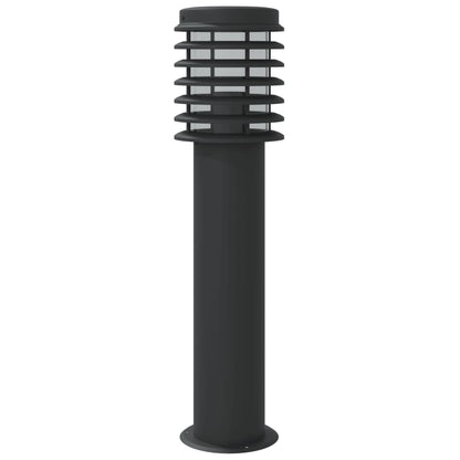 vidaXL Outdoor Floor Lamp Black 60 cm Stainless Steel - 53110