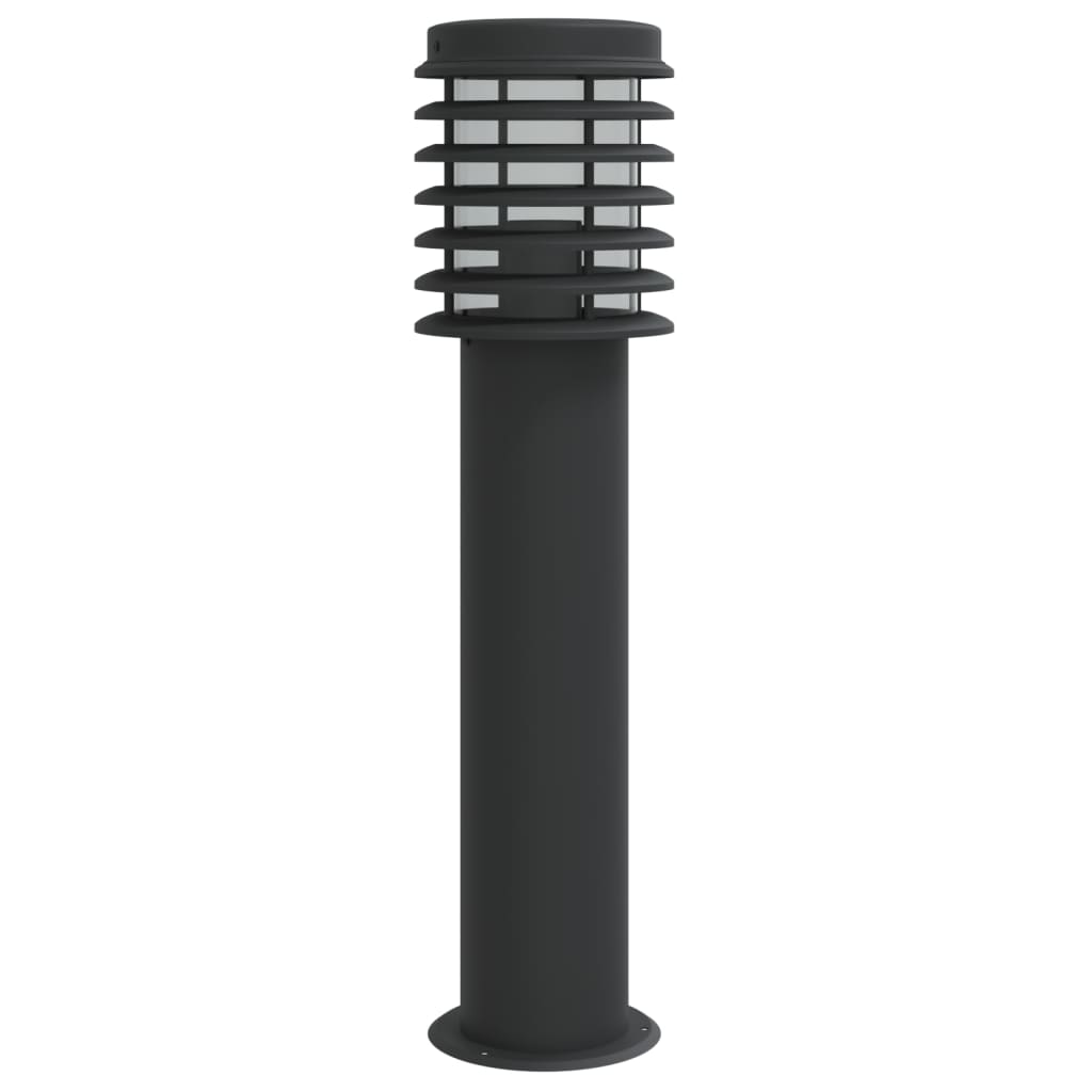 vidaXL Outdoor Floor Lamps 3pcs Black 60 cm Stainless Steel - 53111