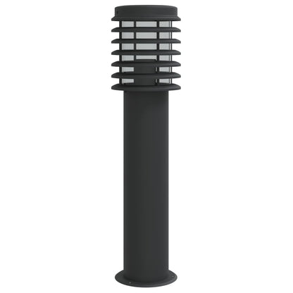 vidaXL Outdoor Floor Lamps 3pcs Black 60 cm Stainless Steel - 53111