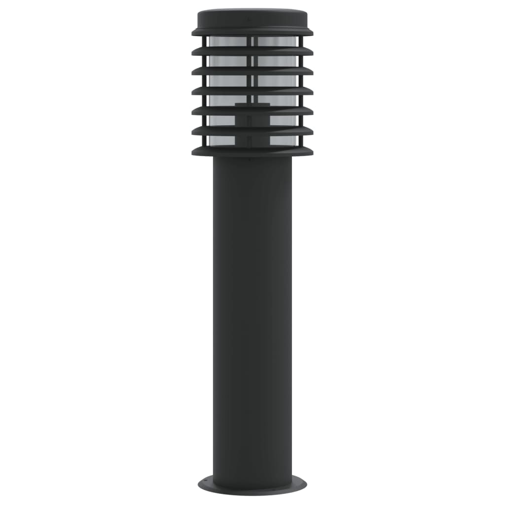 vidaXL Outdoor Floor Lamps 3pcs Black 60 cm Stainless Steel - 53111