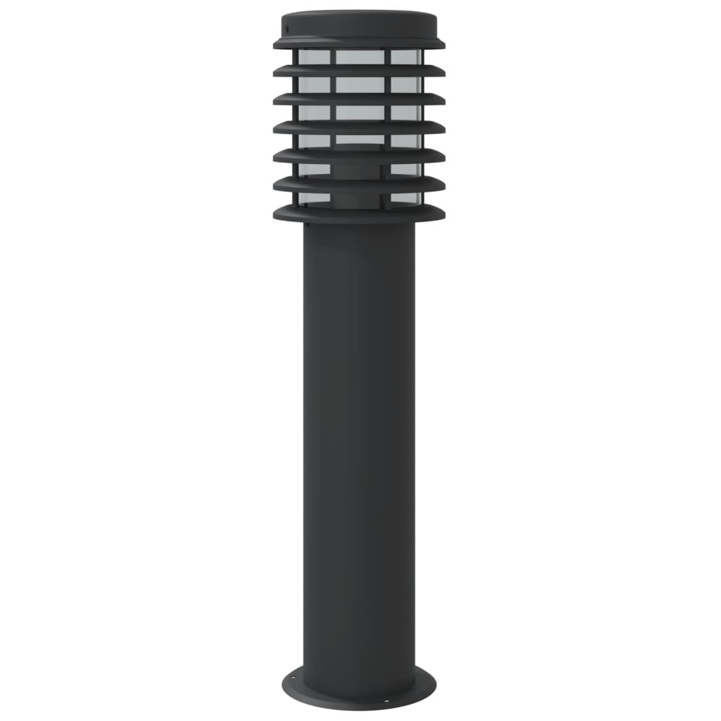 vidaXL Outdoor Floor Lamps 3pcs Black 60 cm Stainless Steel - 53111