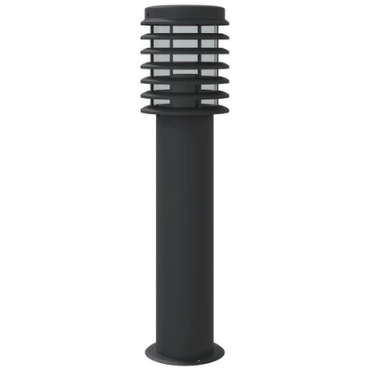 vidaXL Outdoor Floor Lamps 3pcs Black 60 cm Stainless Steel - 53111