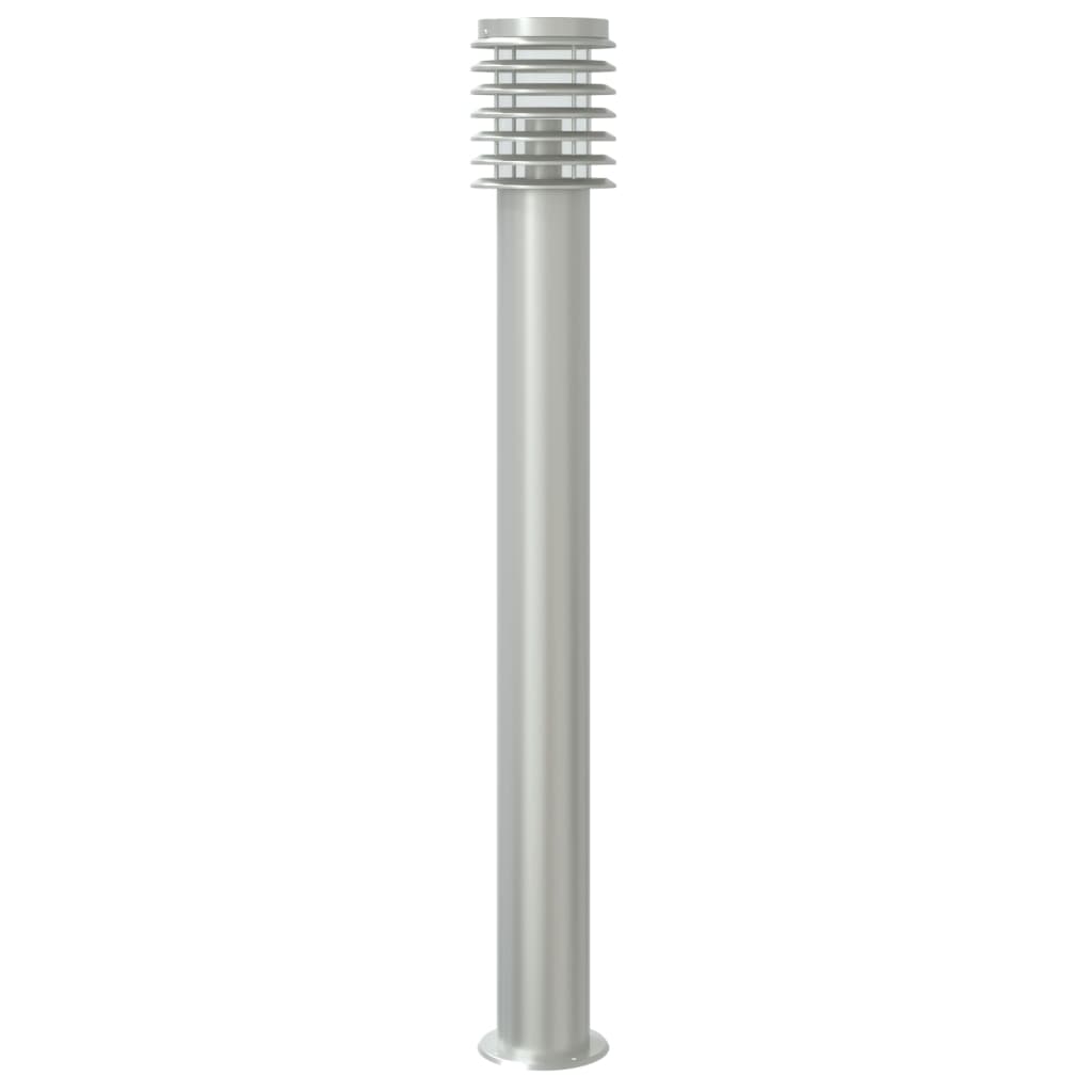 vidaXL Outdoor Floor Lamps with Sensors 3pcs Silver 110cm Stainless Steel