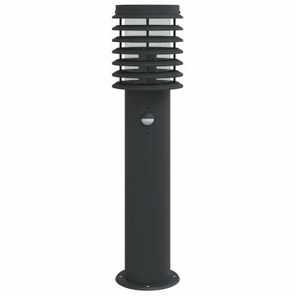 vidaXL Outdoor Floor Lamps with Sensors 3pcs Black 60 cm Stainless Steel
