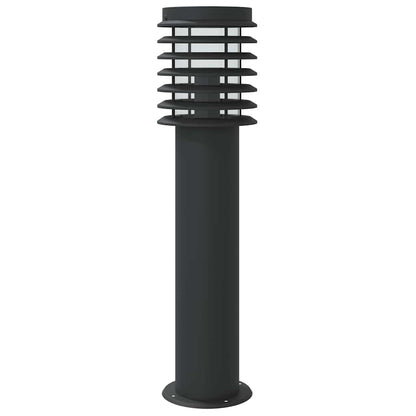 vidaXL Outdoor Floor Lamps with Sensors 3pcs Black 60 cm Stainless Steel
