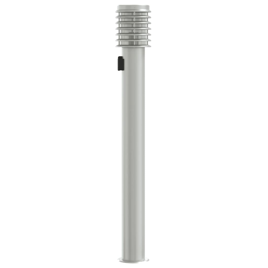 vidaXL Outdoor Floor Lamps with Outlet 3pcs Silver 110cm Stainless Steel