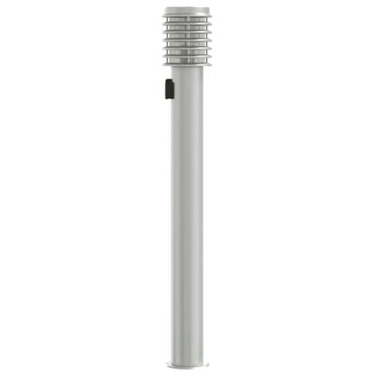 vidaXL Outdoor Floor Lamps with Outlet 3pcs Silver 110cm Stainless Steel