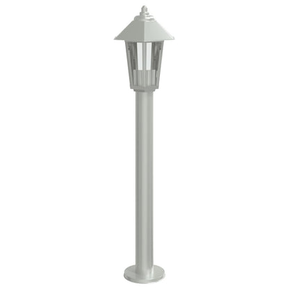vidaXL Outdoor Floor Lamp Silver 80 cm Stainless Steel