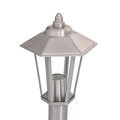 vidaXL Outdoor Floor Lamp Silver 80 cm Stainless Steel