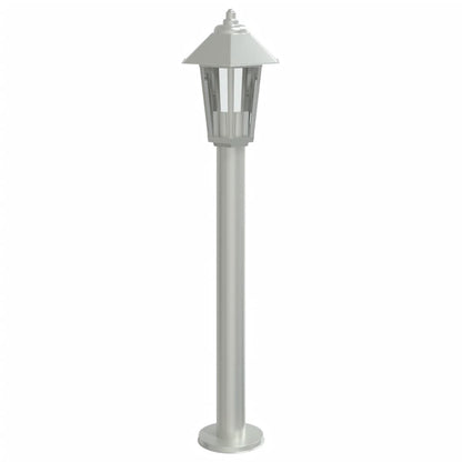 vidaXL Outdoor Floor Lamps 3pcs Silver 80 cm Stainless Steel