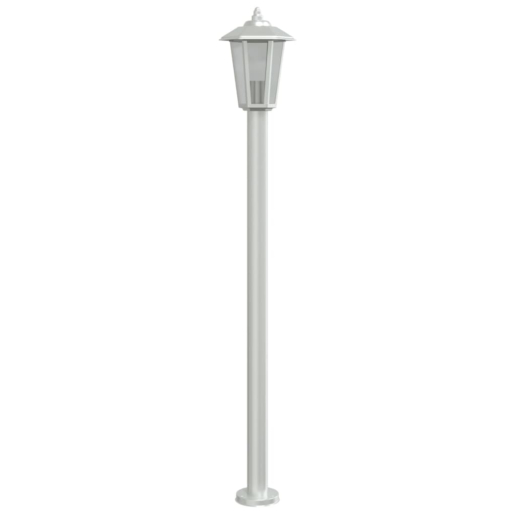 vidaXL Outdoor Floor Lamps 3pcs Silver 120 cm Stainless Steel