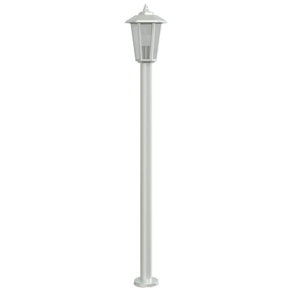vidaXL Outdoor Floor Lamps 3pcs Silver 120 cm Stainless Steel
