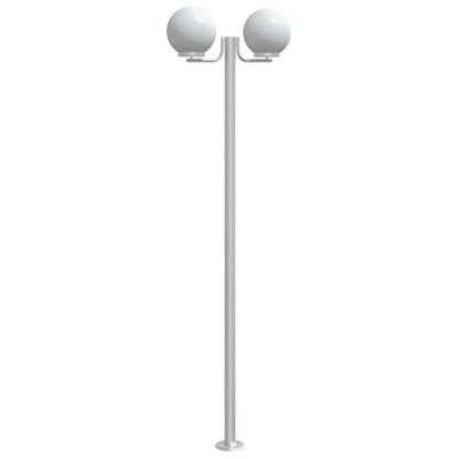 vidaXL Outdoor Floor Lamps 3pcs Silver 215 cm Stainless Steel