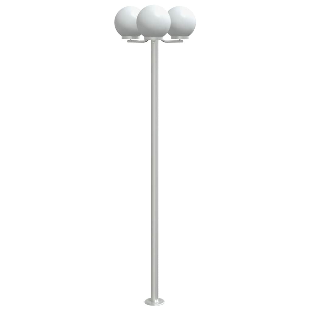 vidaXL Outdoor Floor Lamps 2 pcs Silver 215 cm Stainless Steel